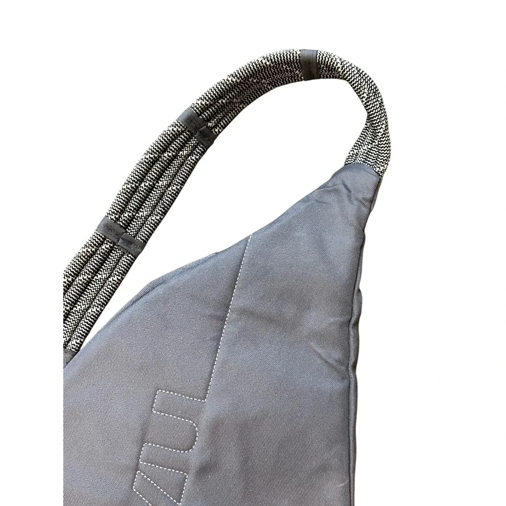 KAVU Rope Bag Sling Backpack Gray Canvas Crossbody Shoulder Bag One Size